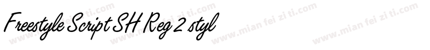Freestyle Script SH Reg 2 styles in字体转换